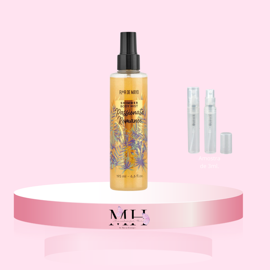 Amostra de Body Glitter Passionate Romance- Flor de Mayo