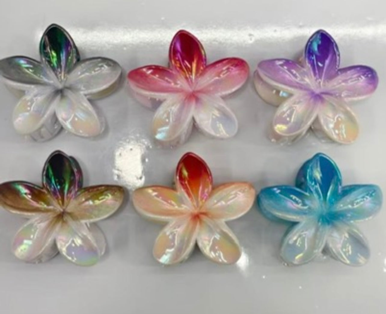 Mola de Cabelo Branca Holográfica Colours- MH