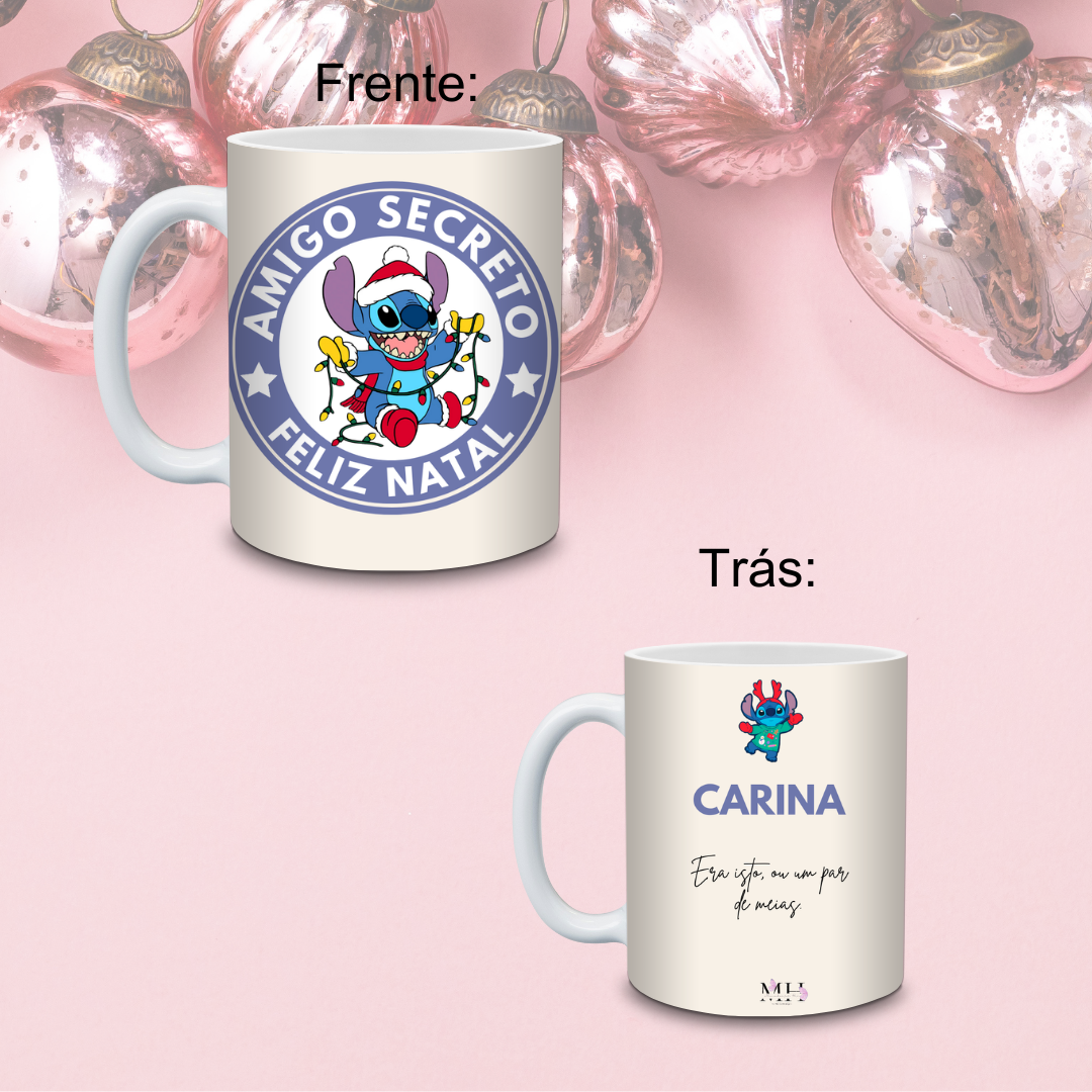 Caneca de Natal Amigo Secreto- MH