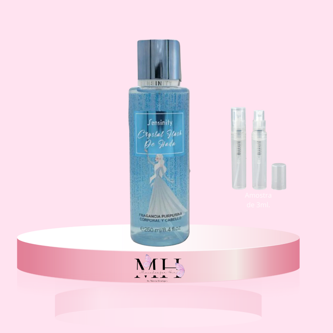 Amostra de Body Mist Glitter Crystal Flash De Hada- Sensinity