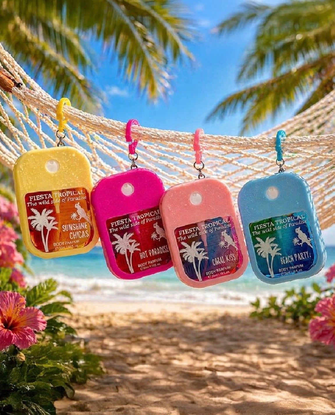 Porta-chaves com Body Splash de Verão- MH