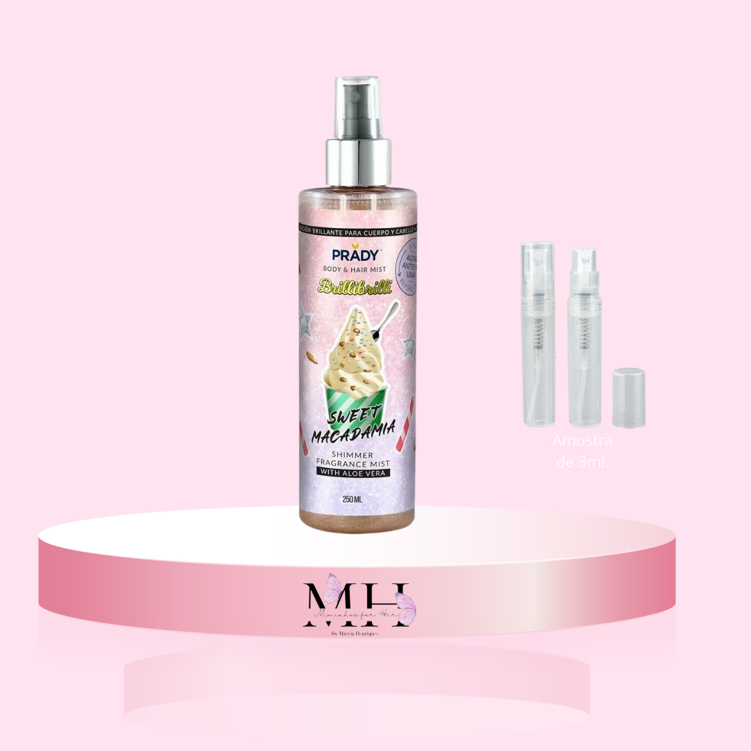 Amostra de Body Glitter Sweet Macadamia- Prady