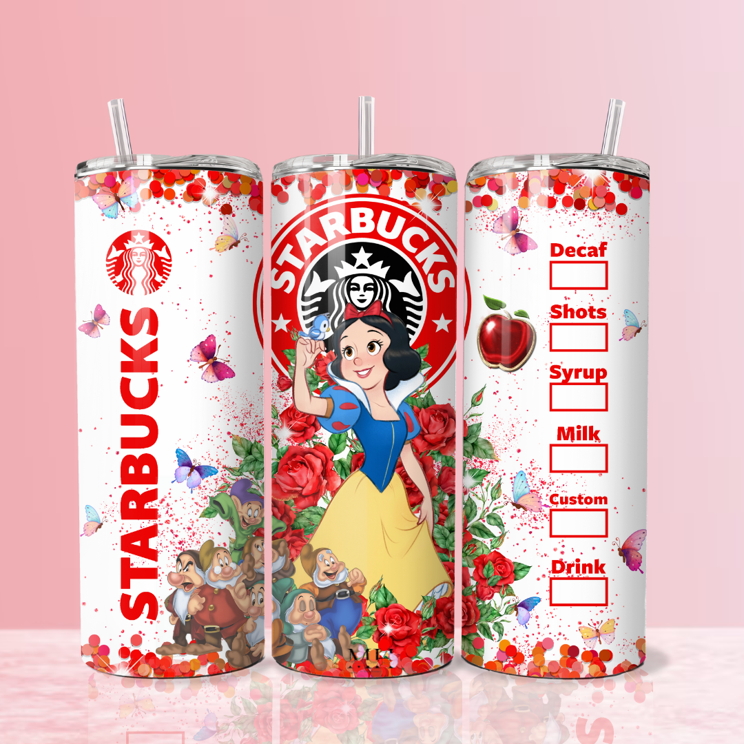 Tumbler Branca de Neve térmico 590ml- MH