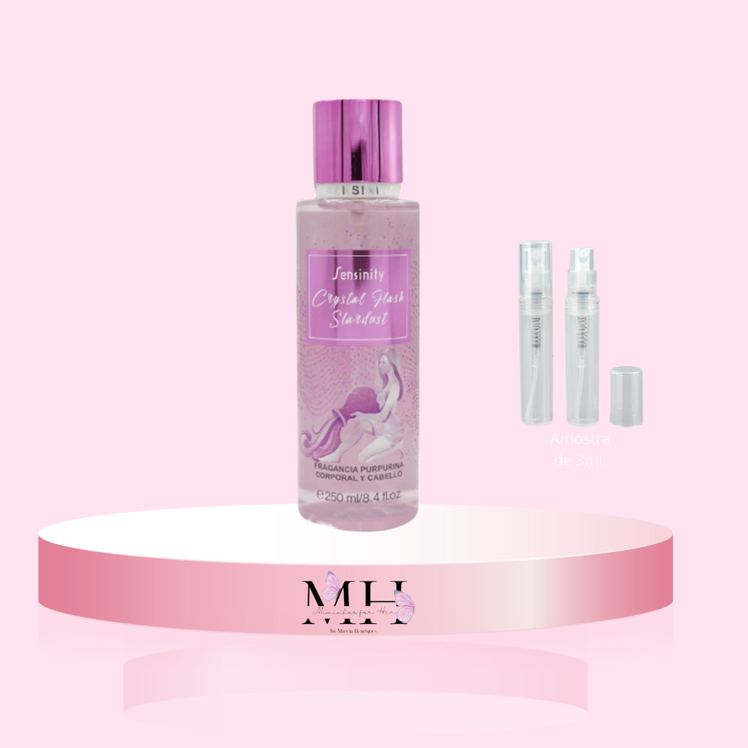 Amostra de Body Mist Glitter Crystal Flsh Stardust- Sensinity