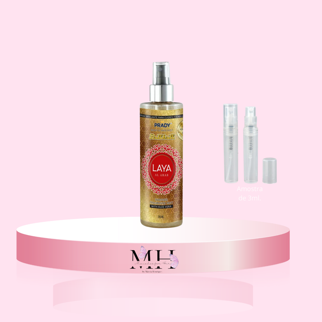 Amostra de Body Glitter Laya al Arab- Prady