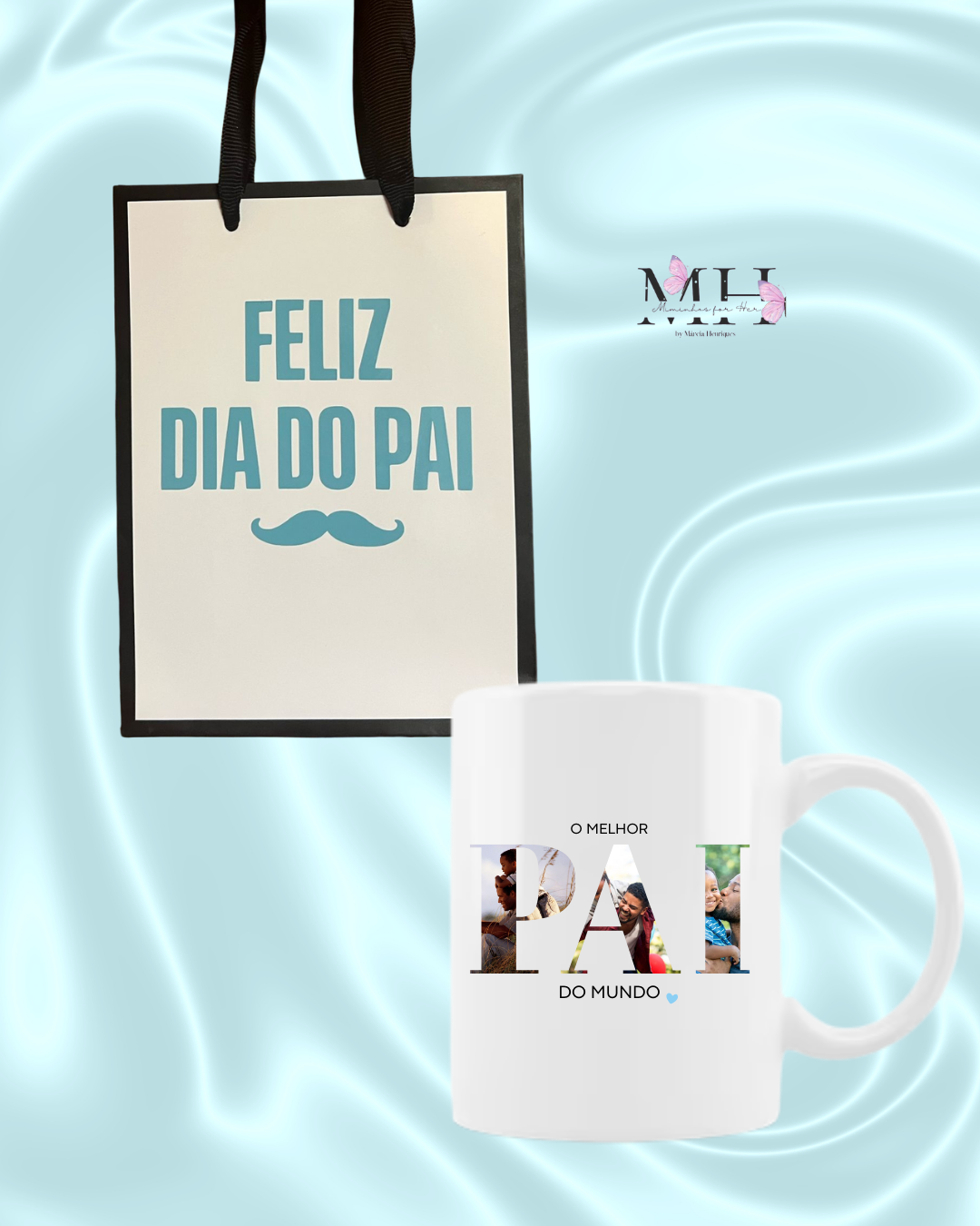Caneca com Fotos Dia do Pai - MH