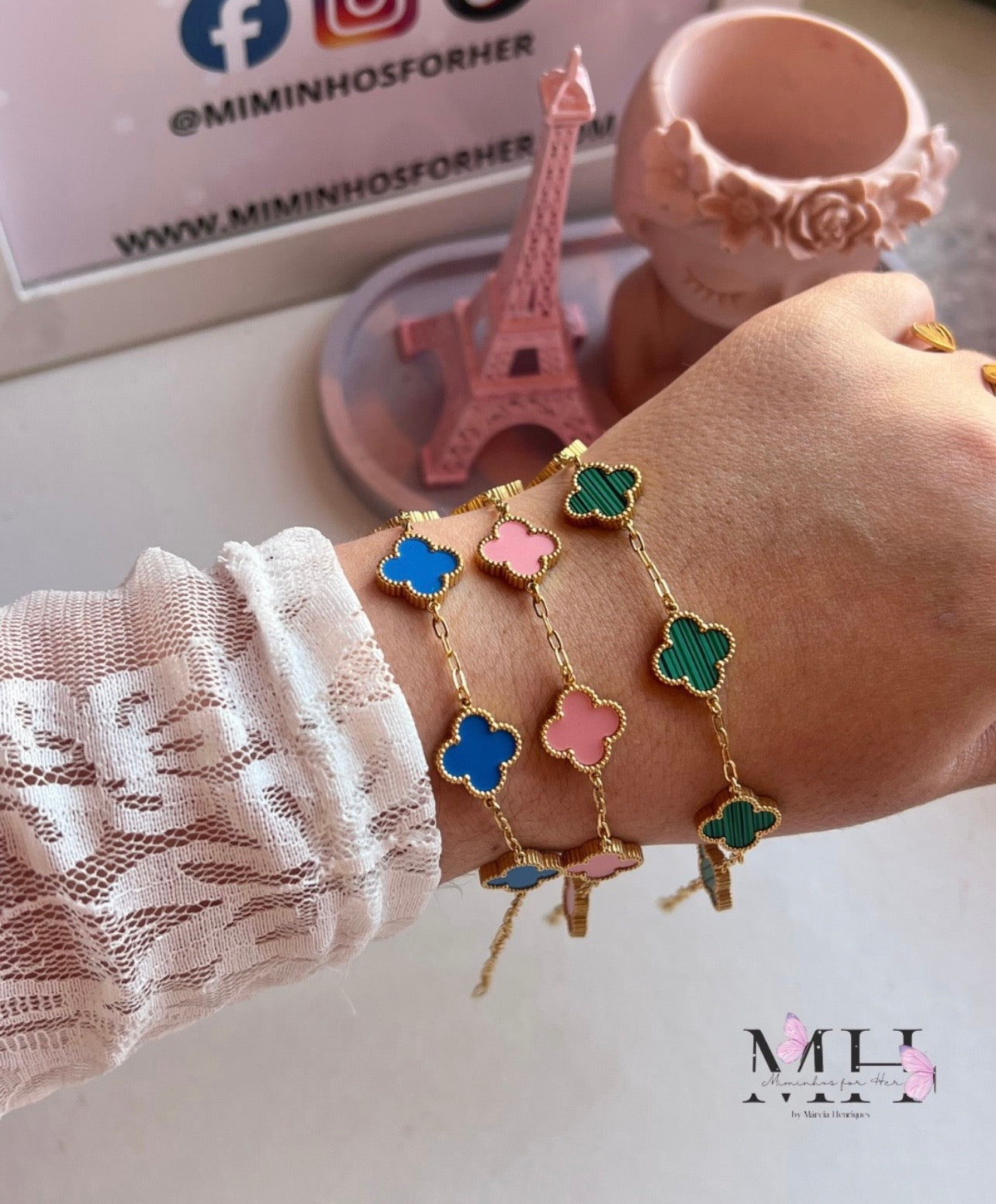 Pulseira Trevo- MH