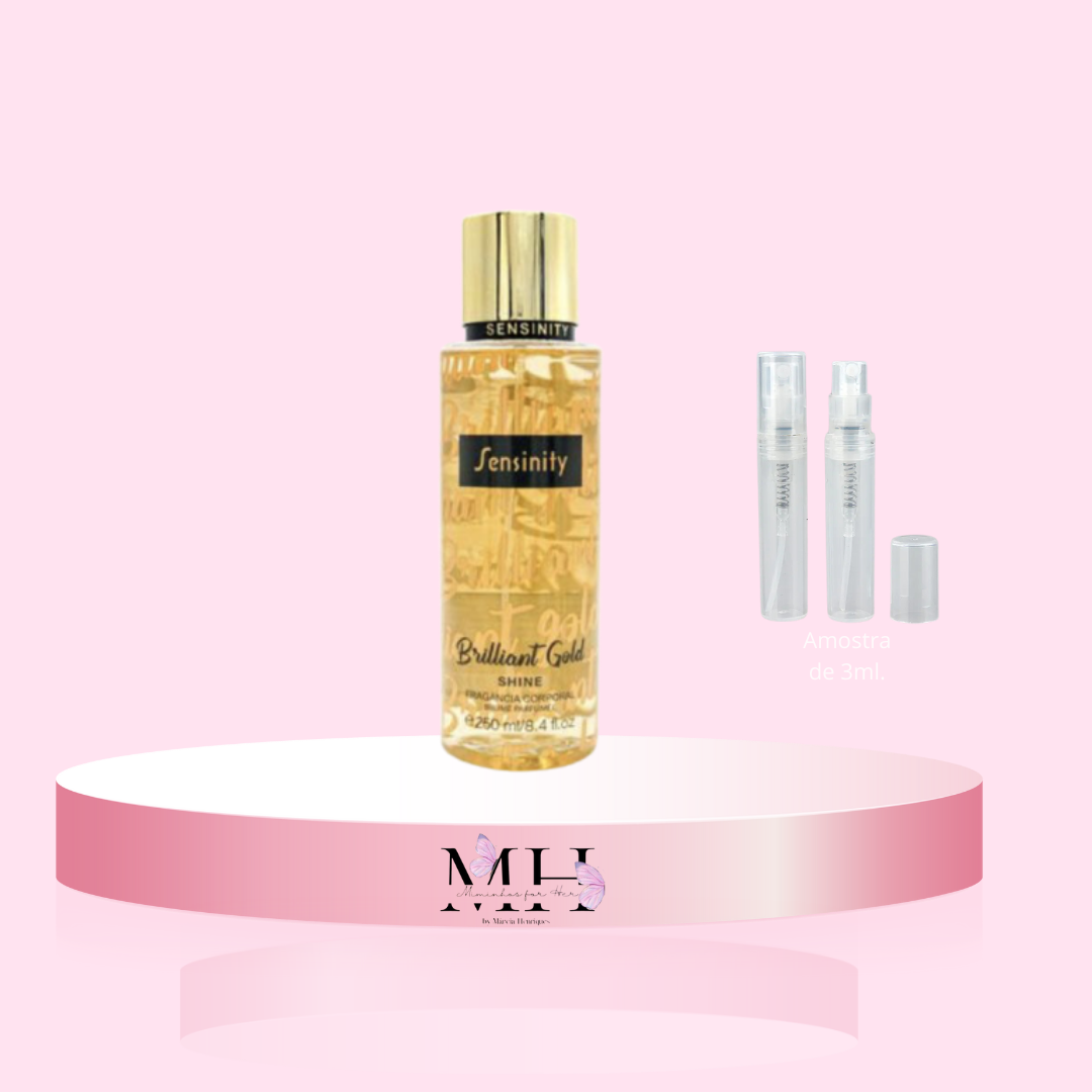 Amostra de Body Splash Brilliant Gold- Sensinity