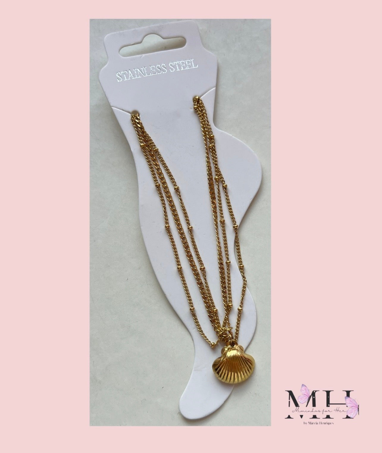 Pulseira para o pé concha- MH