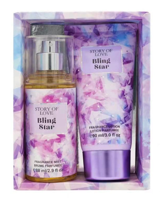 Conjunto Body Splash+ Creme Bling Star-Story of Love
