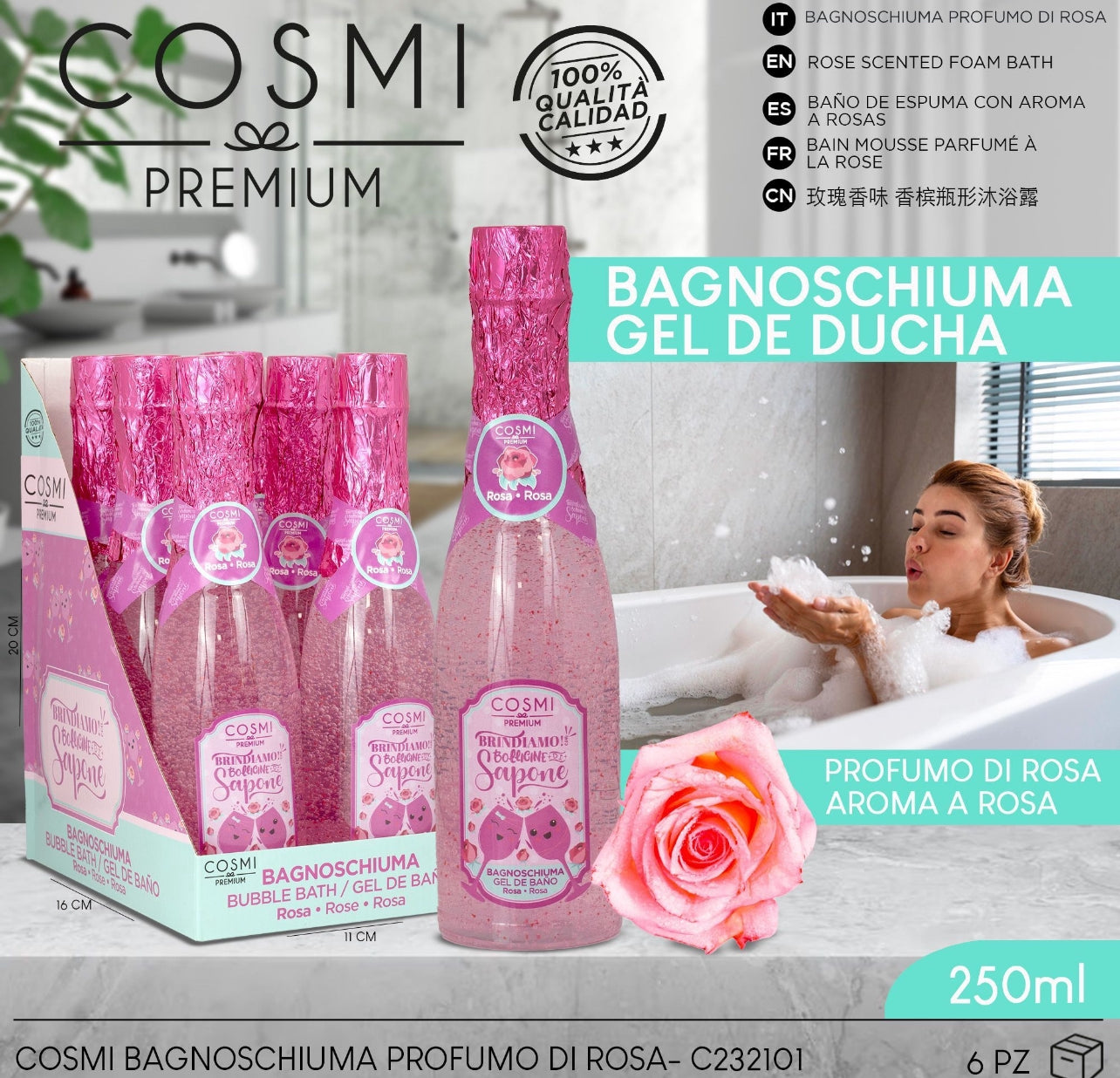 Gel Duche Rosas- Cosmi