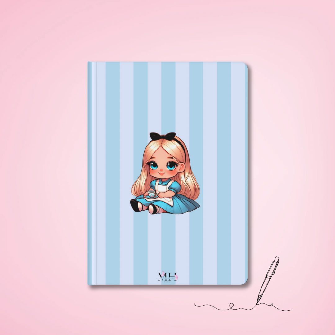 Caderno de notas Baby Alice no País das Maravilhas