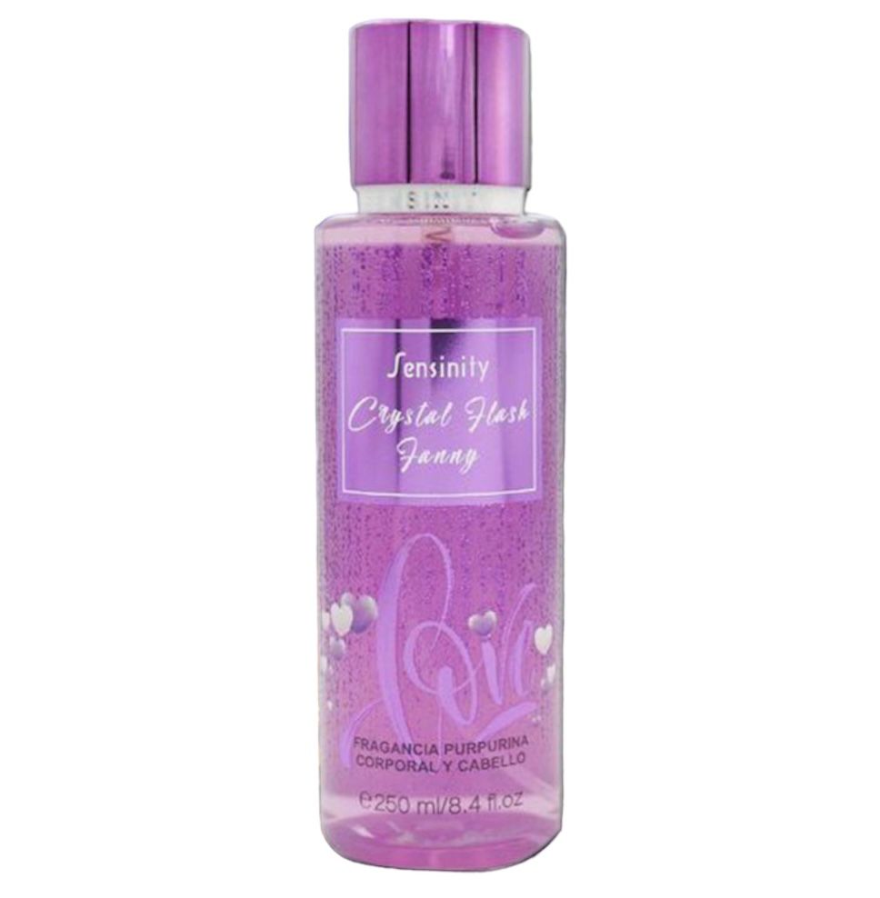 Body Splash Corpo & Cabelo com brilho Love 250ml- Sensinity