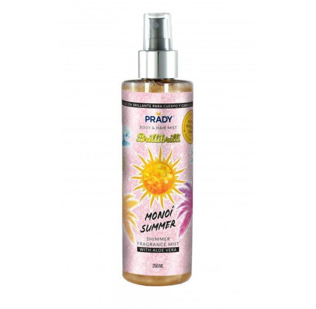 Body Splash com Glitter Monoi Summer- Prady