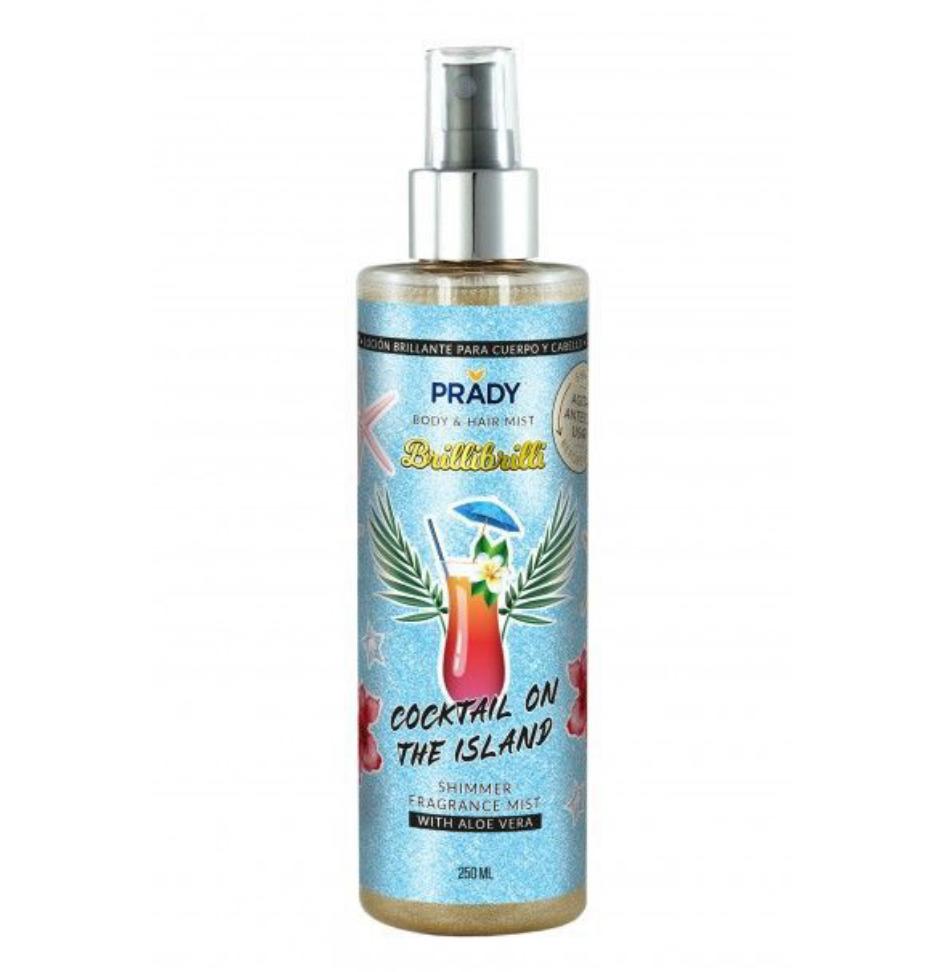 Body Splash com Glitter Cocktail on th Island- Prady
