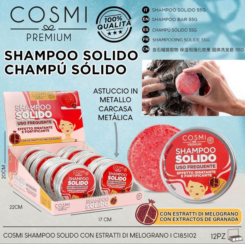 Champôo Sólido de romã- Cosmi