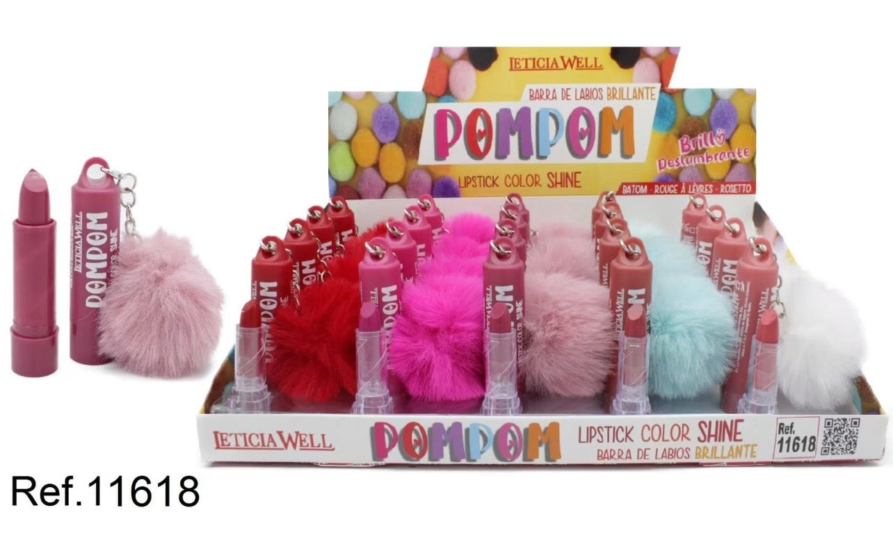 Batom brilhante cor Pompom- Letícia Well