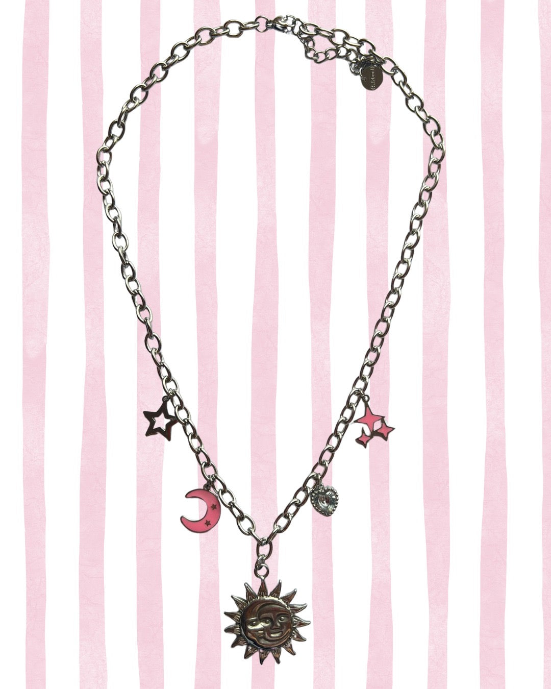 Colar Charm Sol e Lua- MH