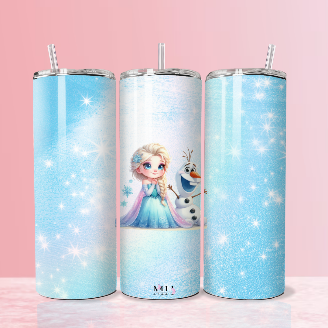 Tumbler 900ml Elsa e Olaf