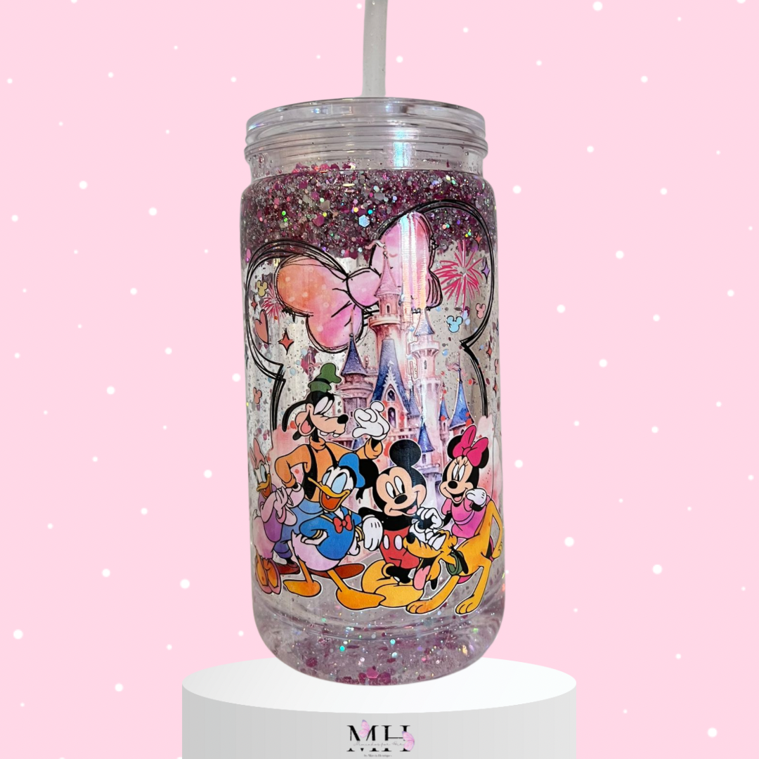 Copo Glitter 470ml Mickey e Amigos- MH