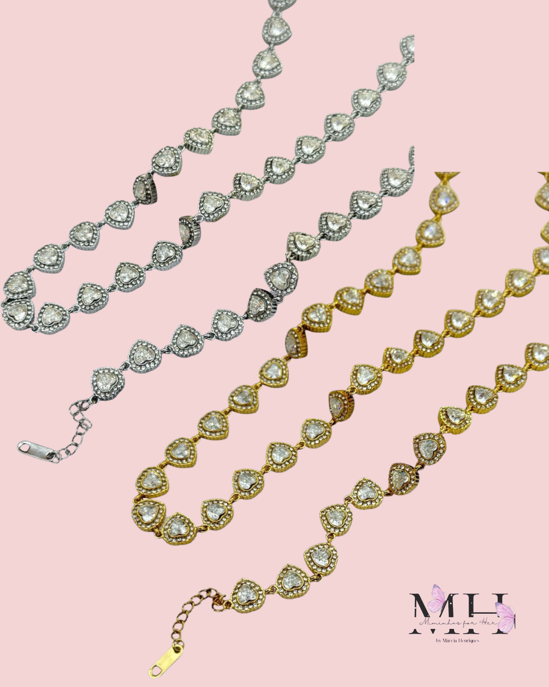 Colar ou pulseira Heart Ari- MH