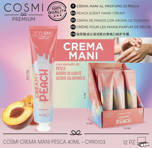 Creme de mãos de pêssego- Cosmi