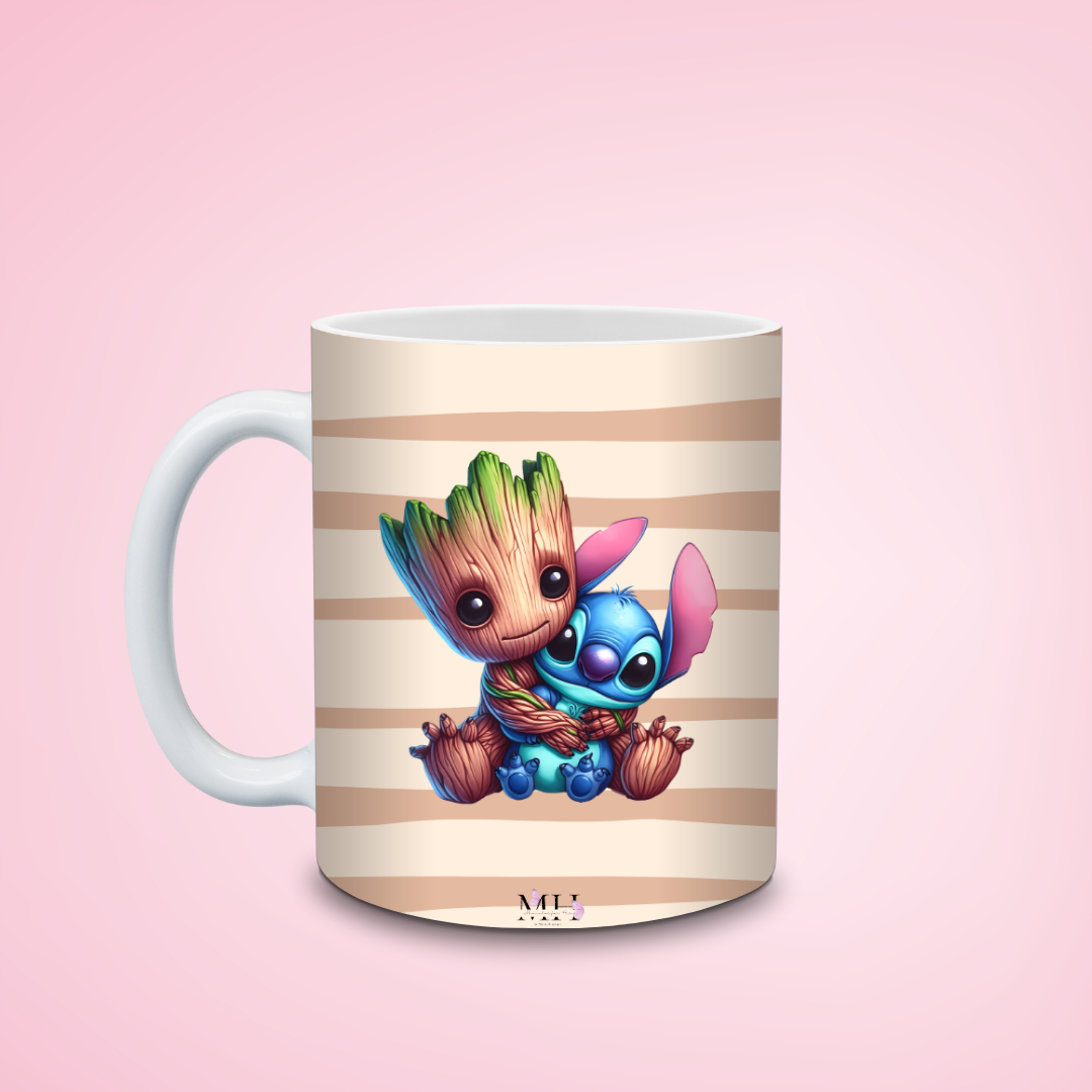 Caneca Croot e Stitch