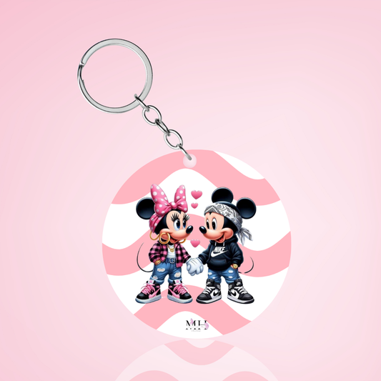 Porta-chaves Minnie e Minnie