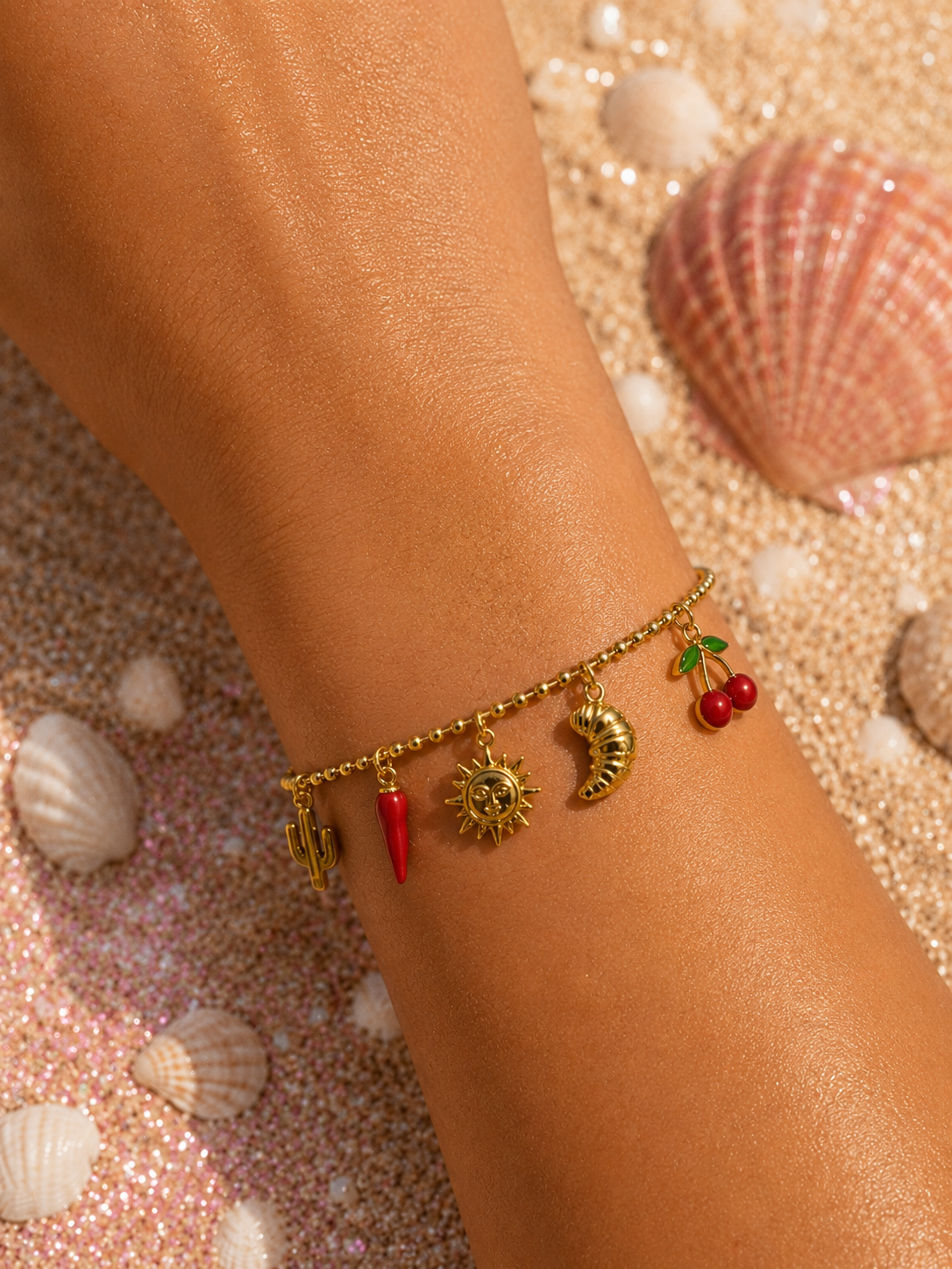 Pulseira para mão Bubble Charm - MH