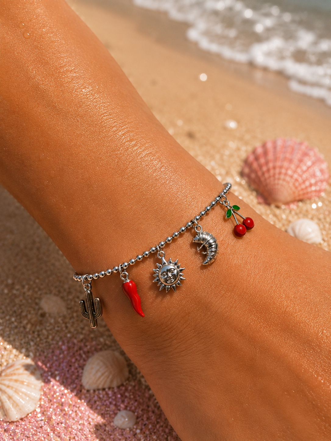 Pulseira para mão Bubble Charm - MH