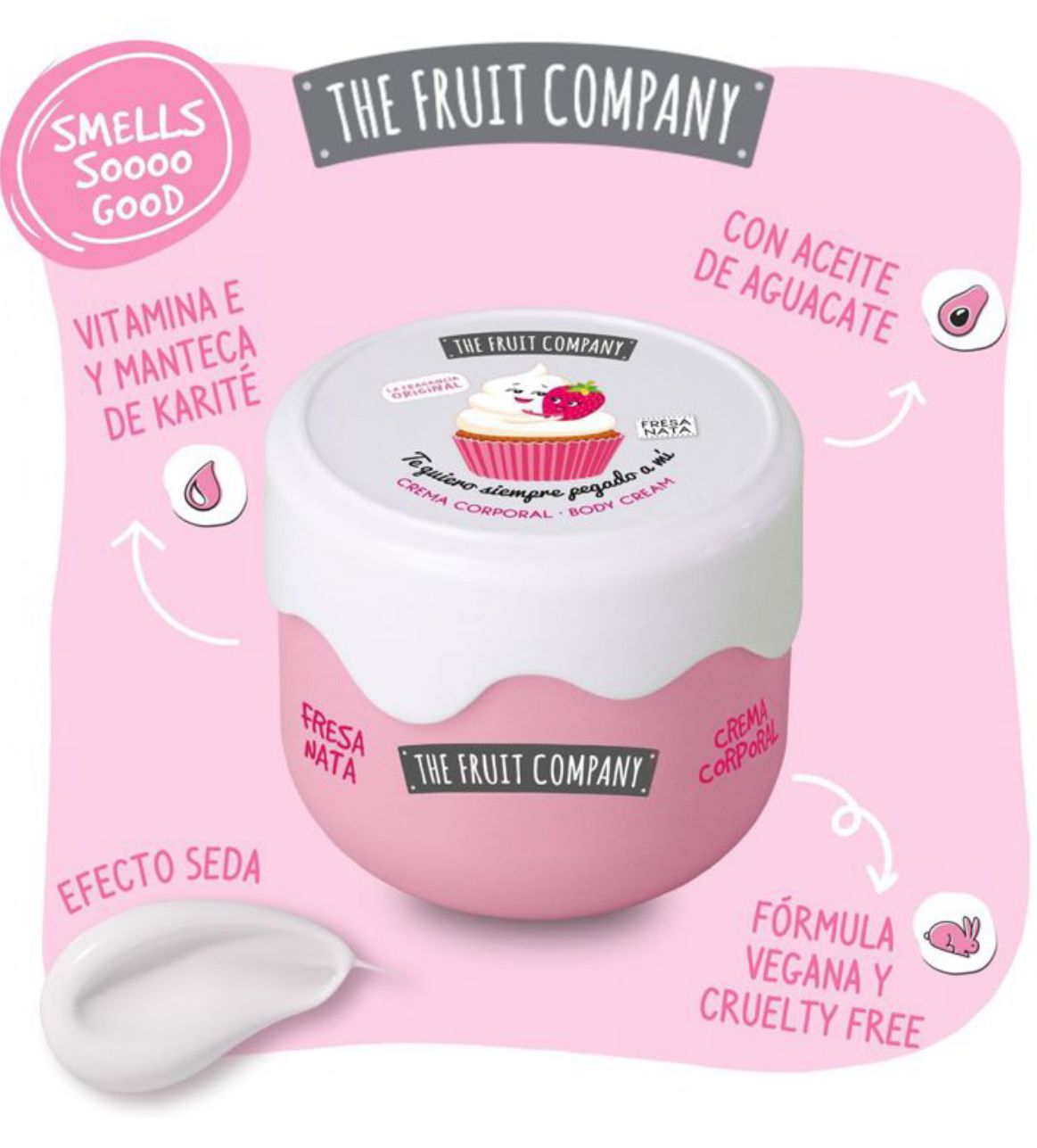 Creme Corporal de Morango- The Fruit Company