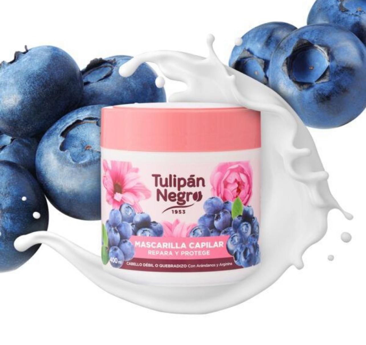 Máscara de cabelo Repara e Protege de rosas e mirtilo- Tulipán Negro